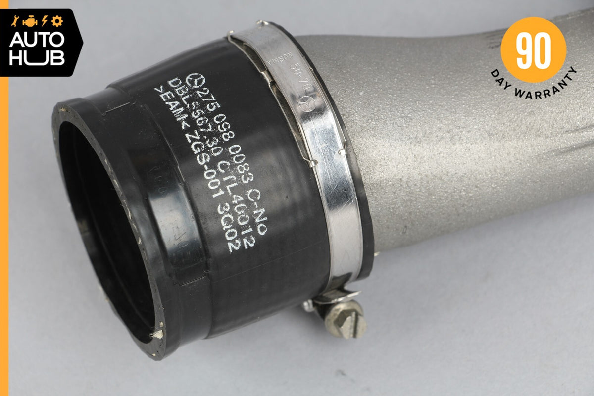 03-12 Mercedes W216 CL600 CL65 AMG Turbocharger Hose Pipe Left 2750980707 OEM - photo 3