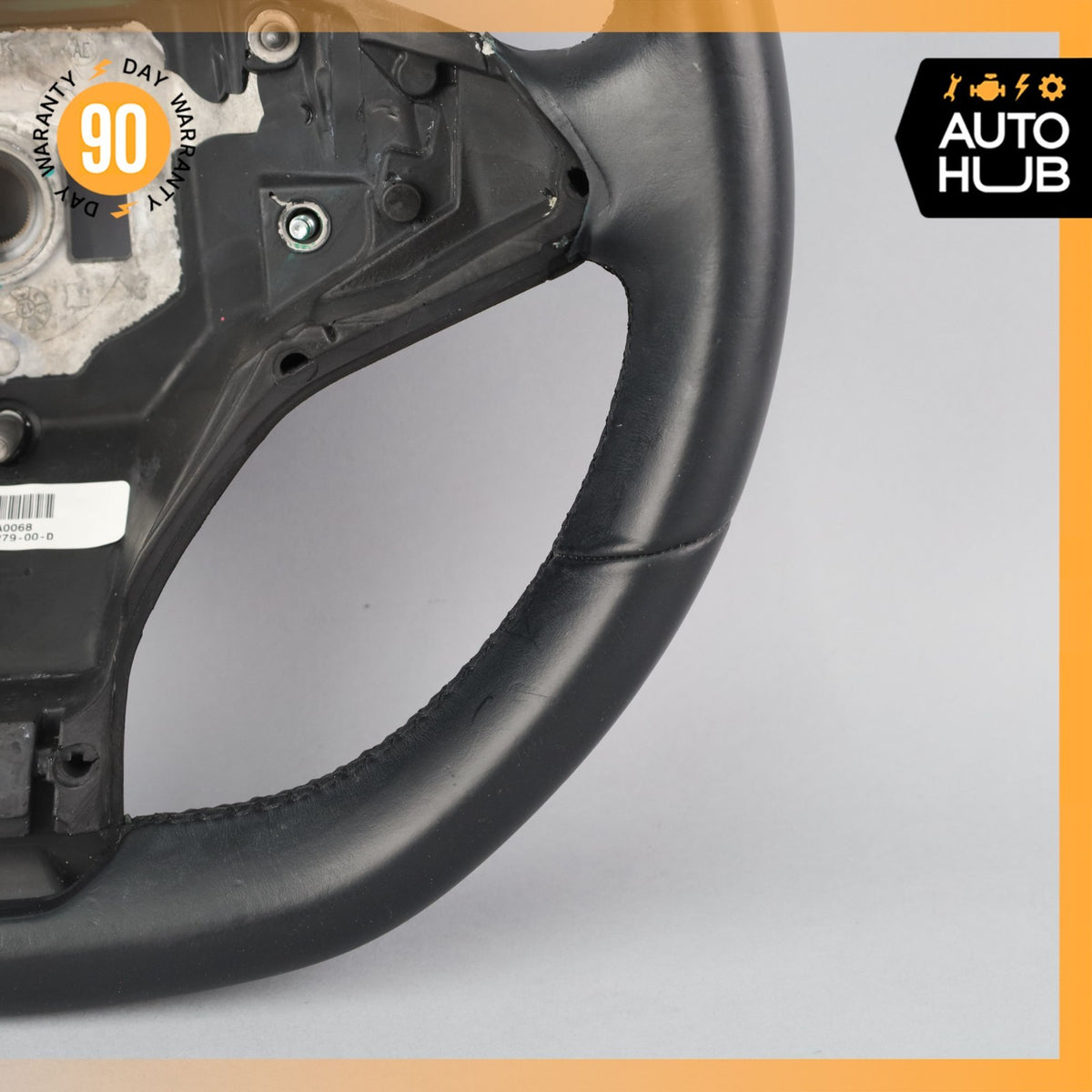 Tesla Model S Steering Wheel Flat Bottom 100527900D OEM 63k - photo 6