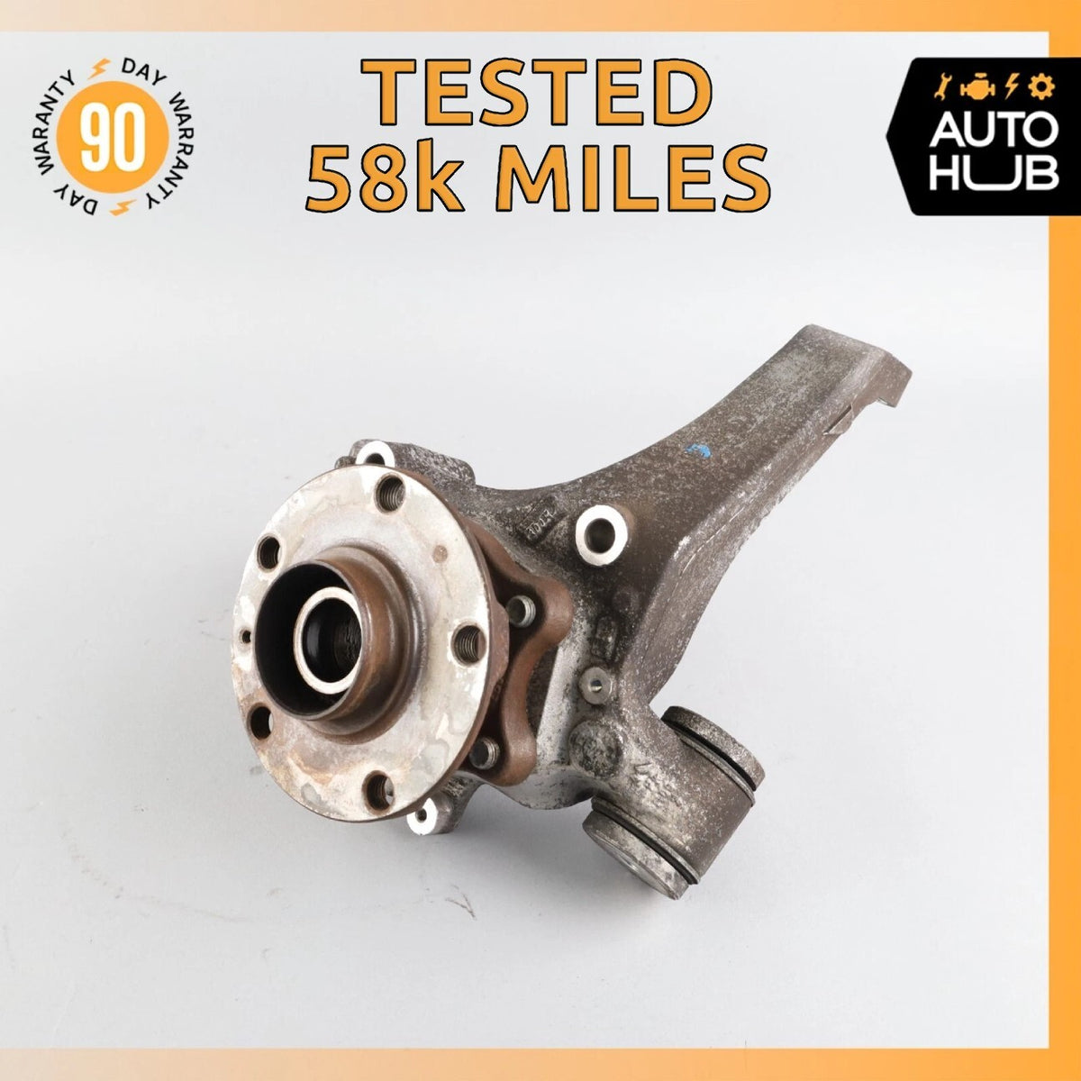 03-13 Bentley Continental Flying Spur Rear Left Side Spindle Knuckle Hub OEM 58k - photo 1