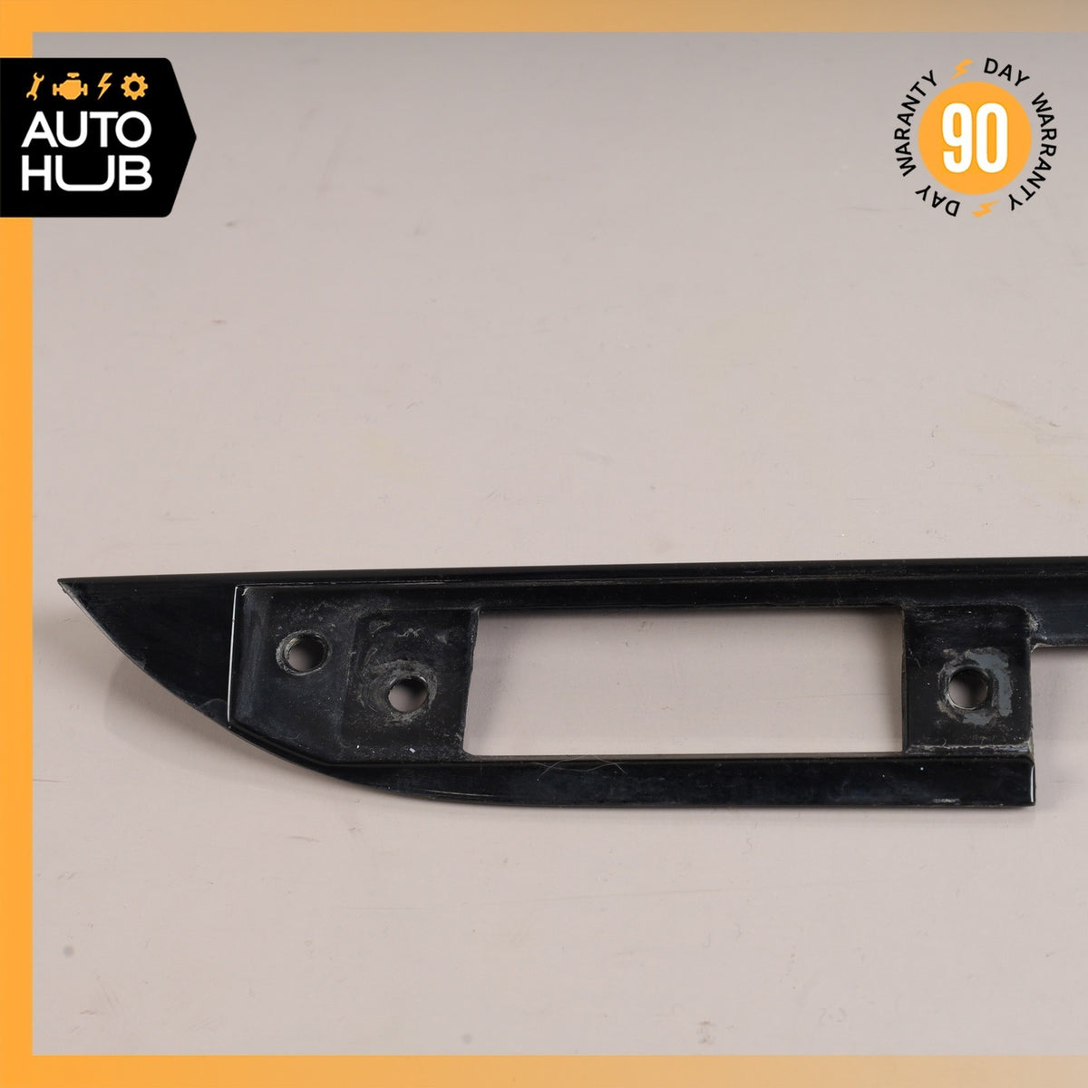 92-99 Mercedes W140 S320 S500 S600 Trunk Lid License Plate Trim Panel Black OEM - photo 12