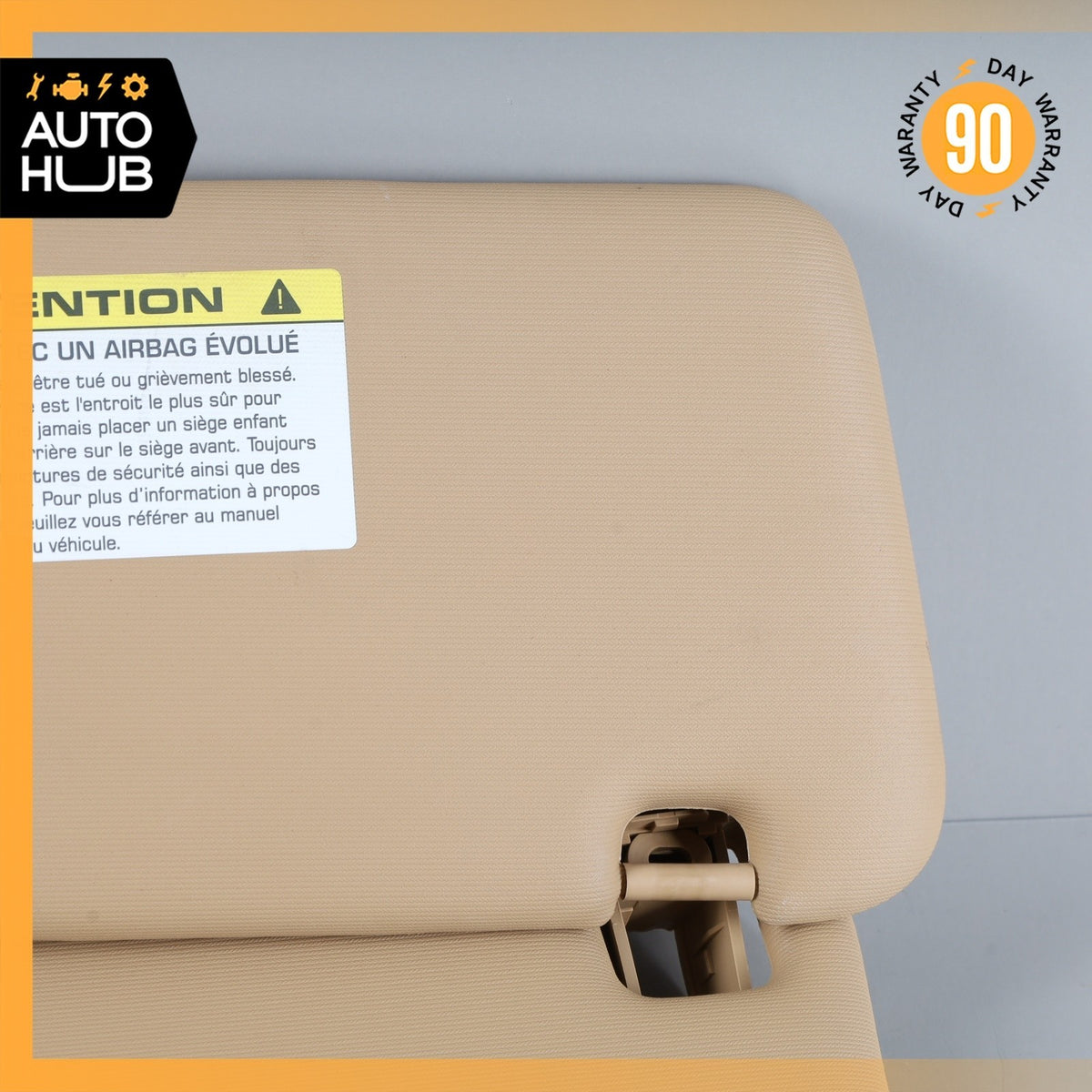 11-14 Porsche Cayenne 958 Sun Visor Sunvisor Front Left Driver Side Beige OEM - photo 4