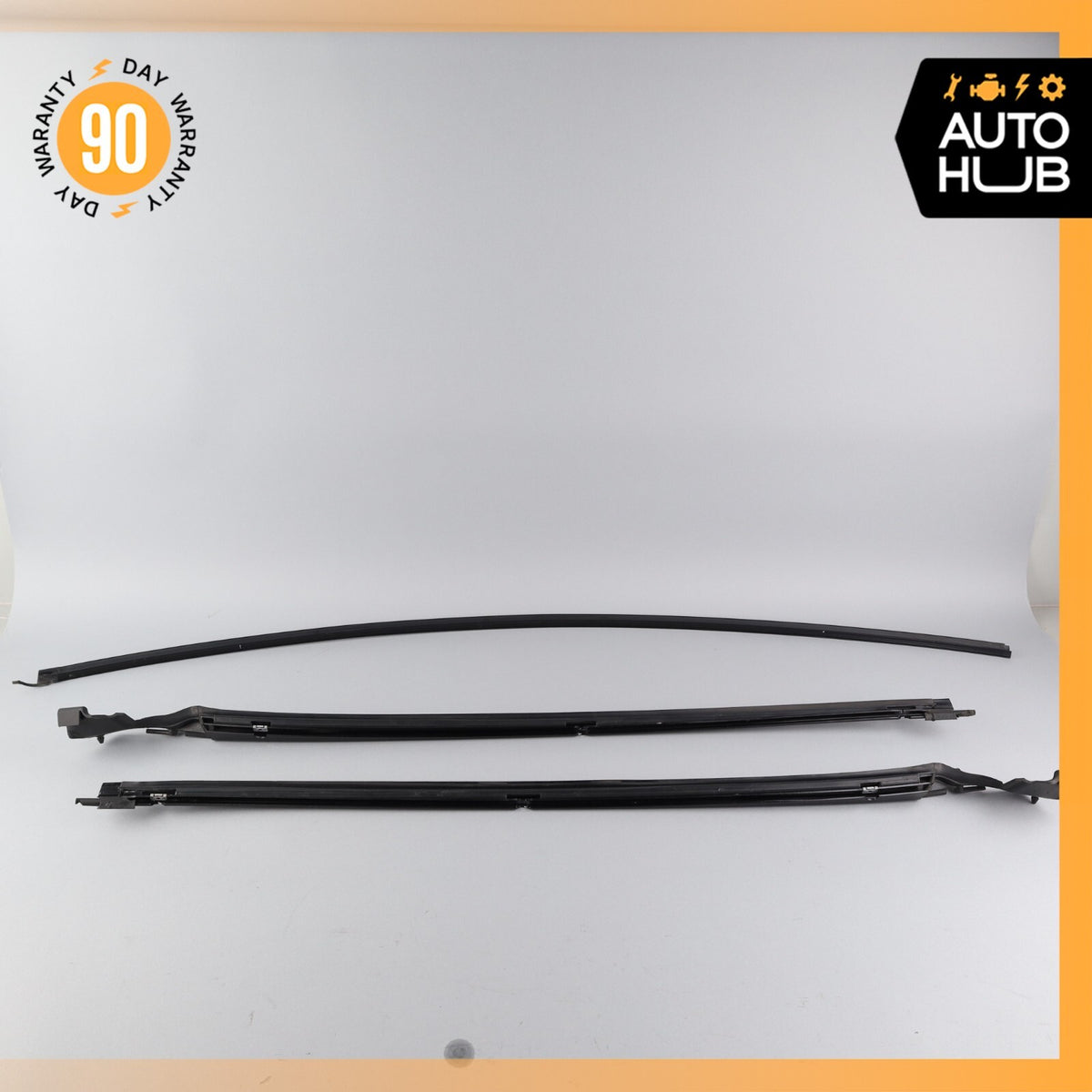 00-06 Mercedes W220 S600 S500 S55 AMG Front Window Glass Moulding Trim Set OEM - photo 8