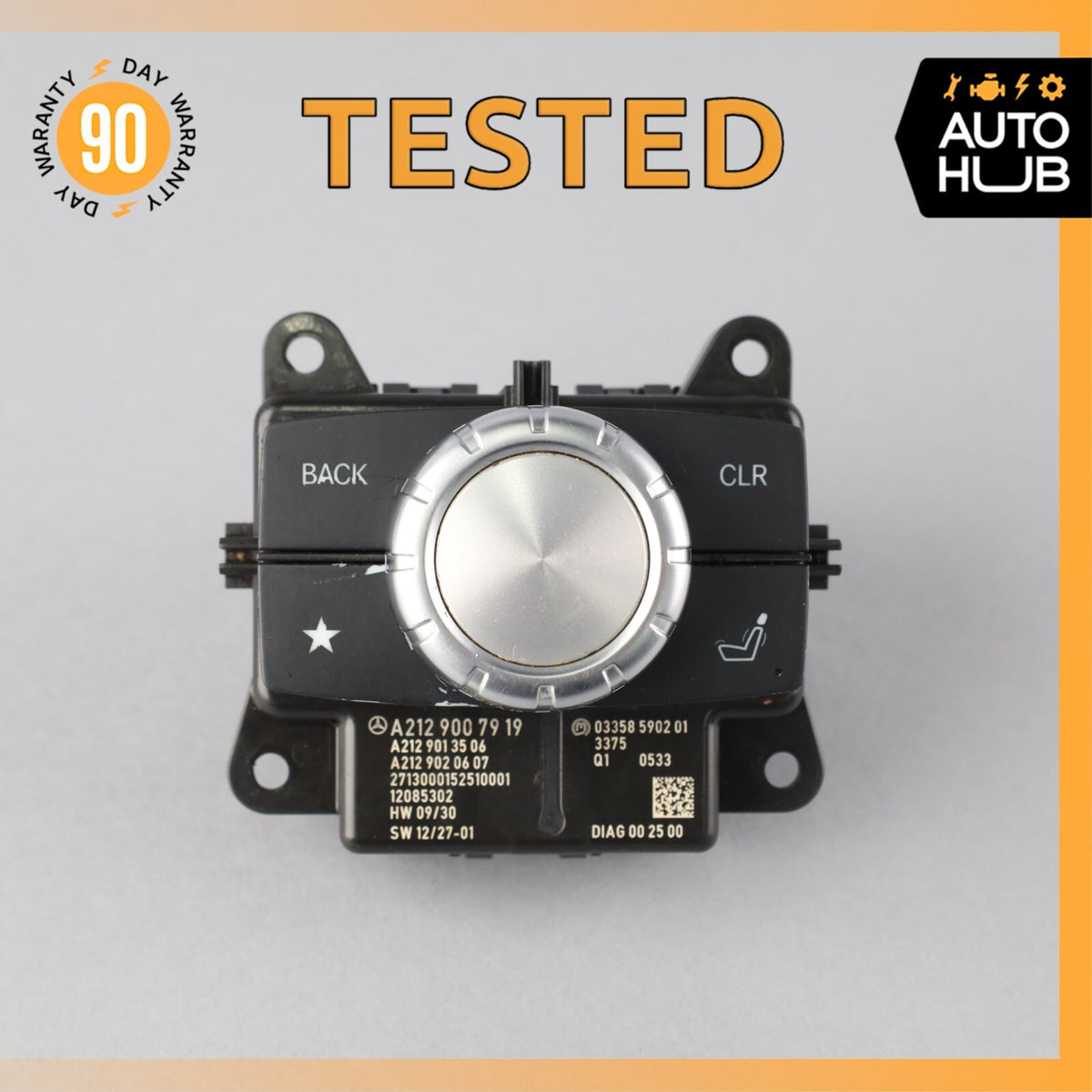 14-17 Mercedes W212 E350 E550 Console Head Unit Controller Knob Multi Switch OEM - photo 1