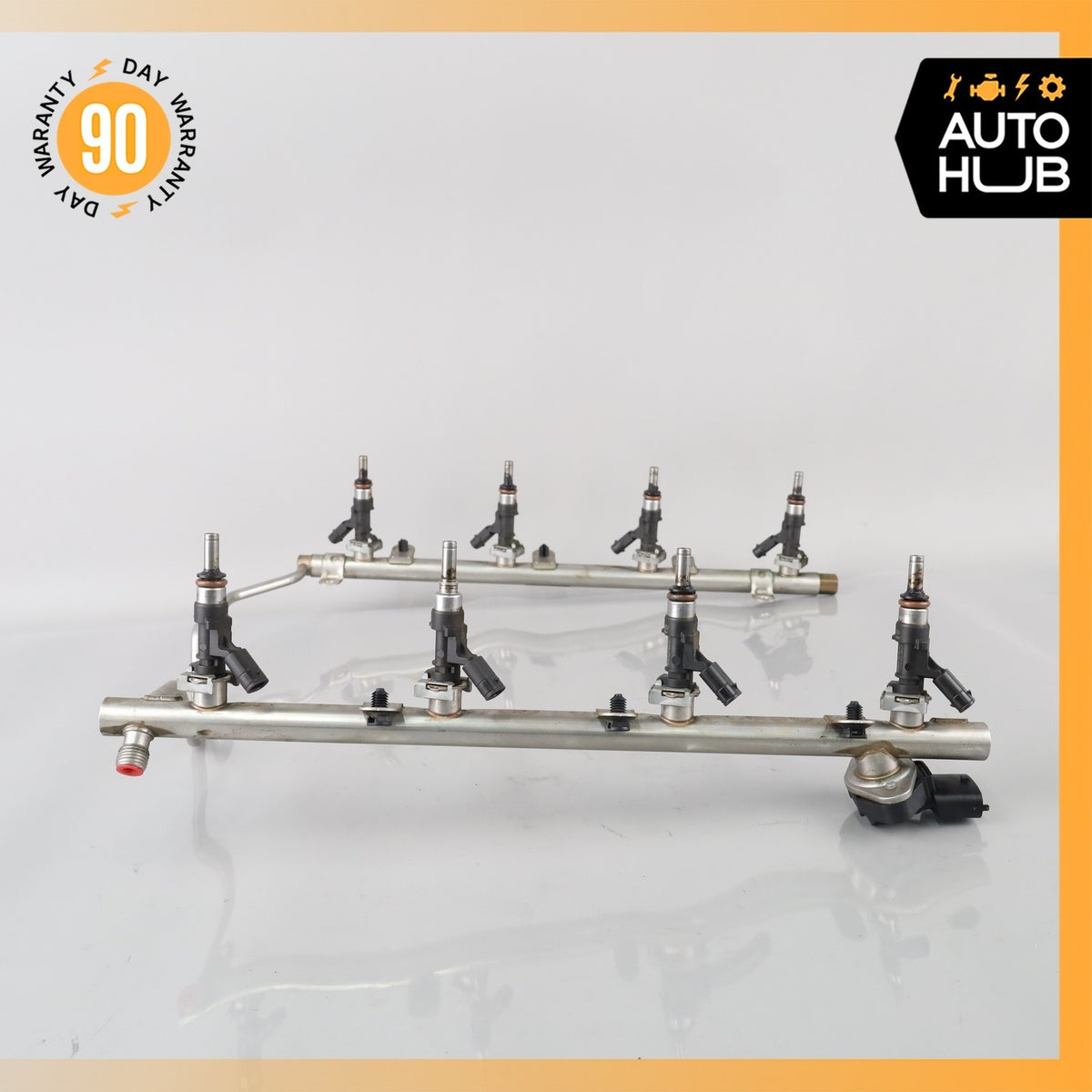 Mercedes W211 E63 SL63 CL63 AMG Engine Fuel Injector Rail w/ Injectors OEM - photo 9