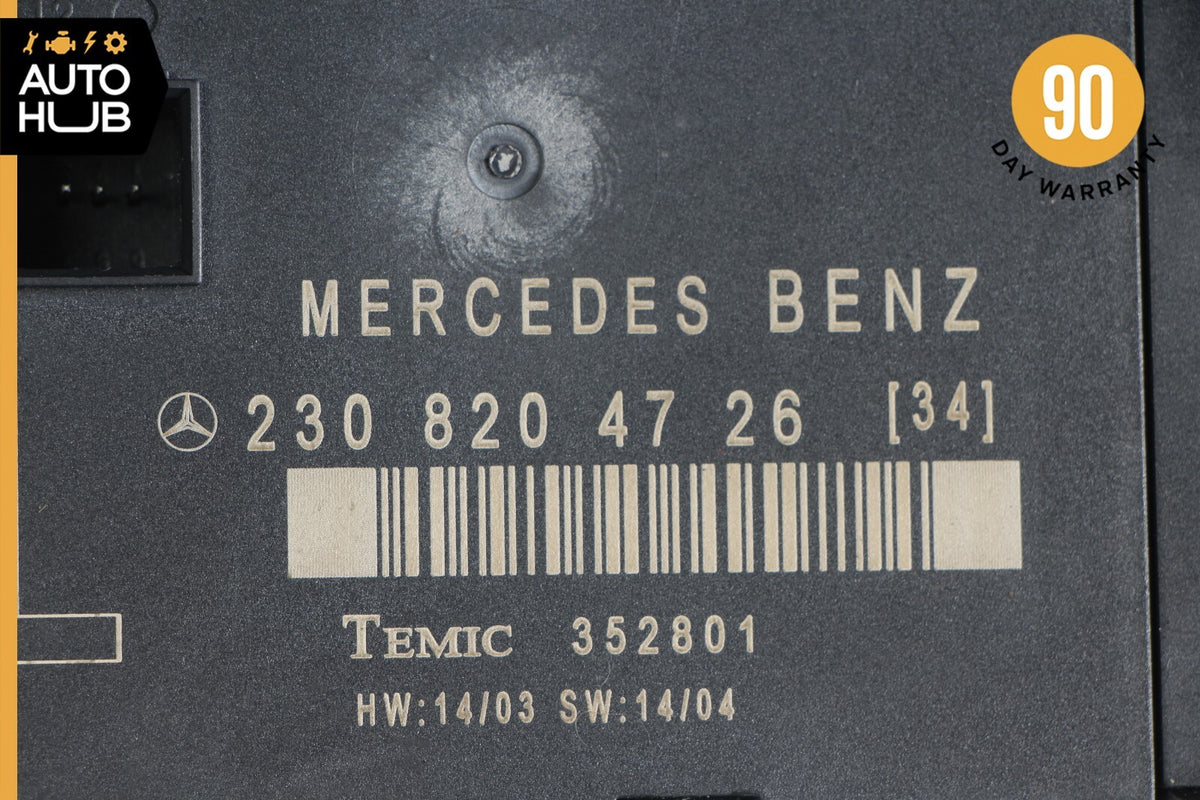03-12 Mercedes R230 SL500 SL55 AMG SL550 Door Control Module Left Side OEM - photo 9