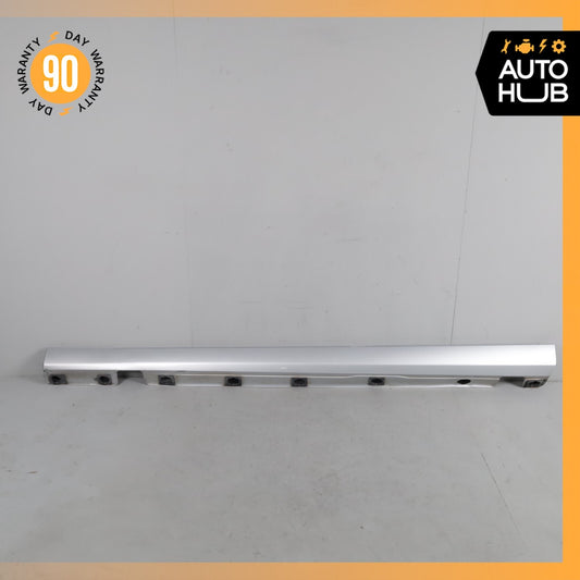 07-13 Mercedes W221 S550 S400 Left Side Skirt Rocker Panel Molding Silver OEM - photo 1
