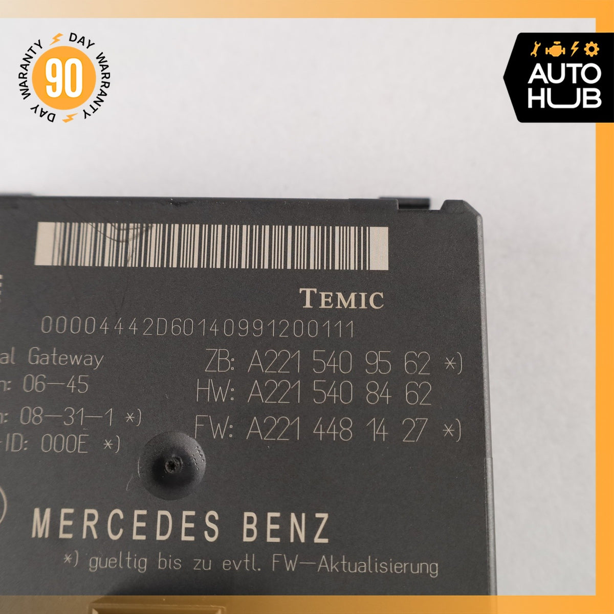 07-14 Mercedes W221 S550 CL550 Central Gateway Control Module 2219006702 OEM - photo 8