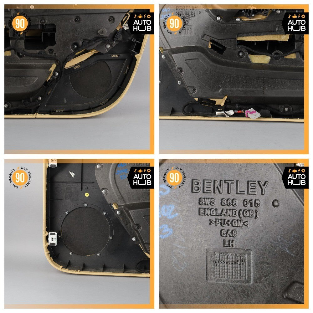 12-15 Bentley Continental GTC Convertible Left Side Interior Door Panel OEM 71k - photo 22
