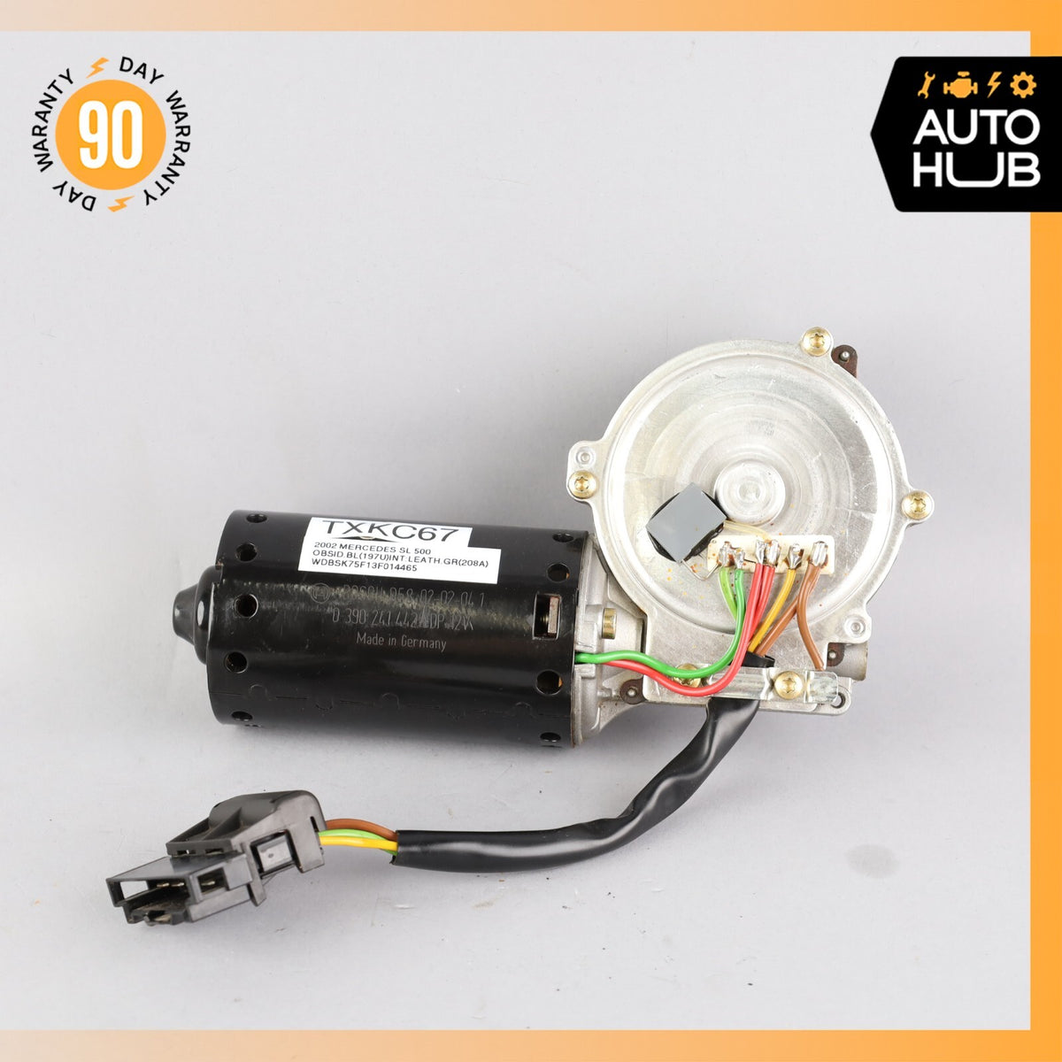 03-12 Mercedes R230 SL500 SL550 SL600 SL55 AMG Windshield Wiper Motor OEM - photo 1