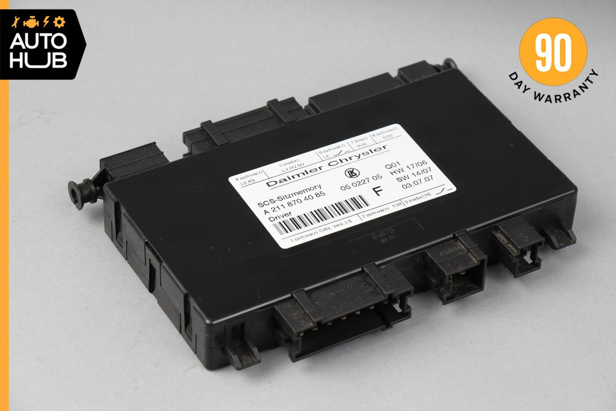 03-12 Mercedes W211 E350 GL450 GL350 SLK350 Seat Control Module Left Side OEM - photo 1