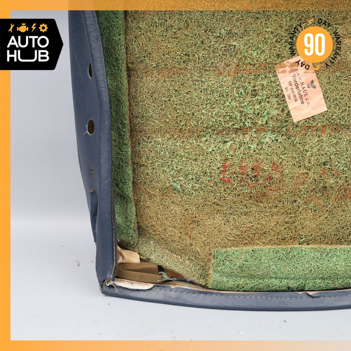80-89 Mercedes R107 380SL 560SL Top Upper Seat Cushion Right Side Blue OEM - photo 12