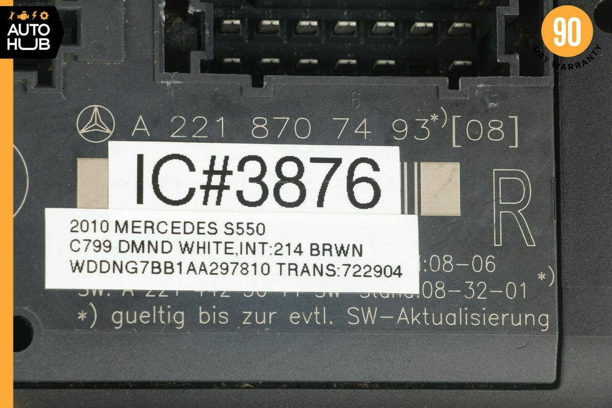 07-13 Mercedes W221 S550 S400 S350 Front Right Side Under Seat Control Unit OEM - photo 9