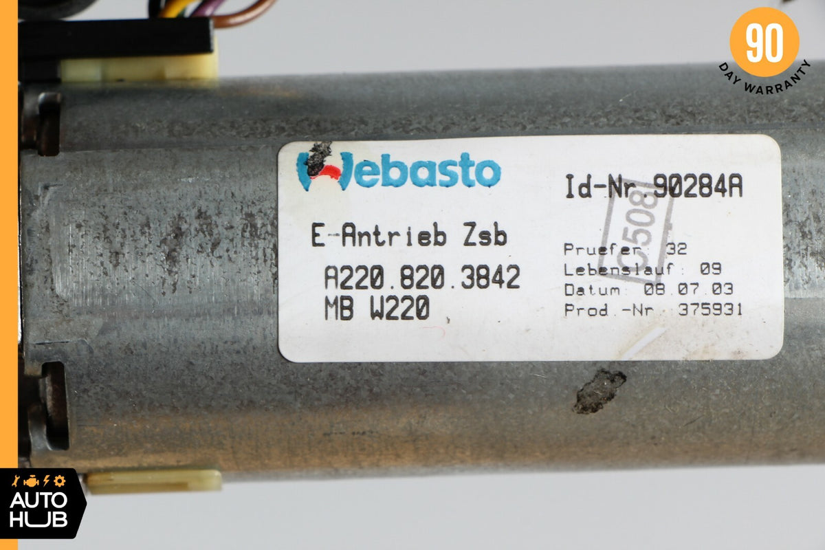 00-06 Mercedes W220 S600 AMG CL600 S430 Sunroof Sun Roof Motor 2208203842 OEM - photo 9