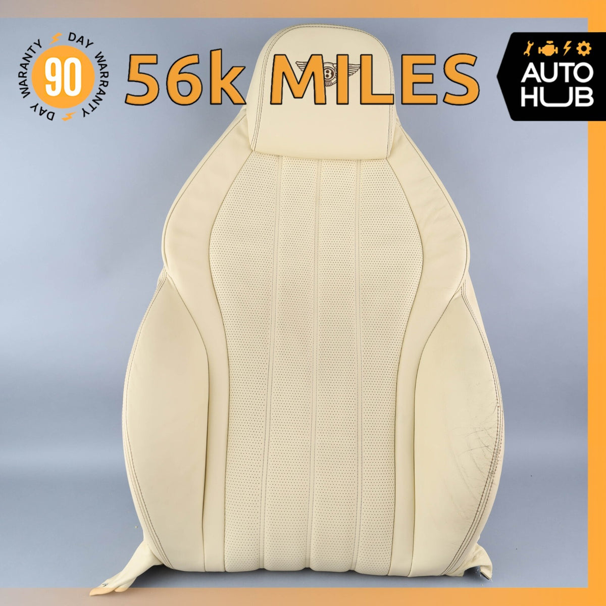 12-15 Bentley Continental GT GTC Front Left Driver Top Upper Seat Cushion OEM - photo 1