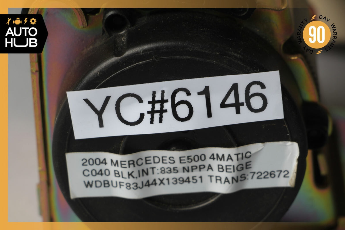 03-06 Mercedes W211 E500 E320 Rear Center Middle Seat Belt Beige 2118602385 OEM - photo 9