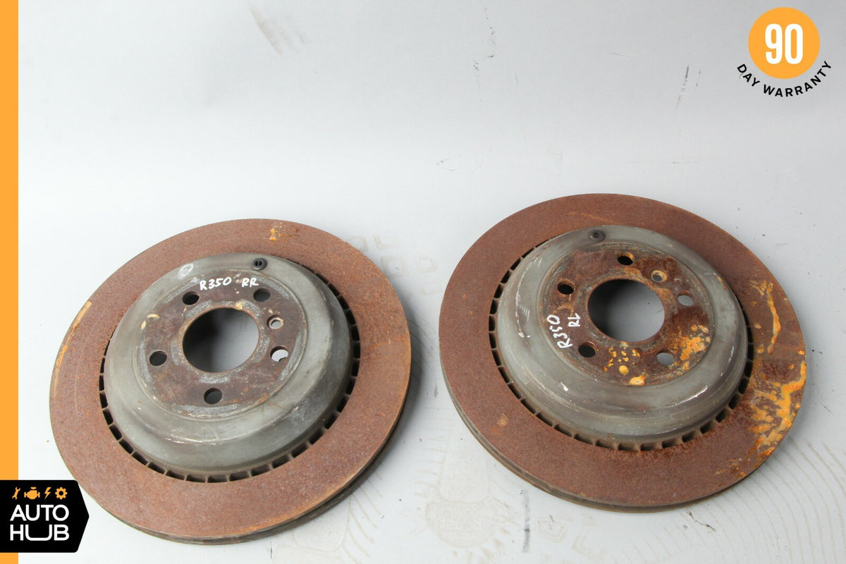 06-13 Mercedes W251 R350 ML450 Rear Brake Rotors Disc Left and Right Set OEM - photo 1