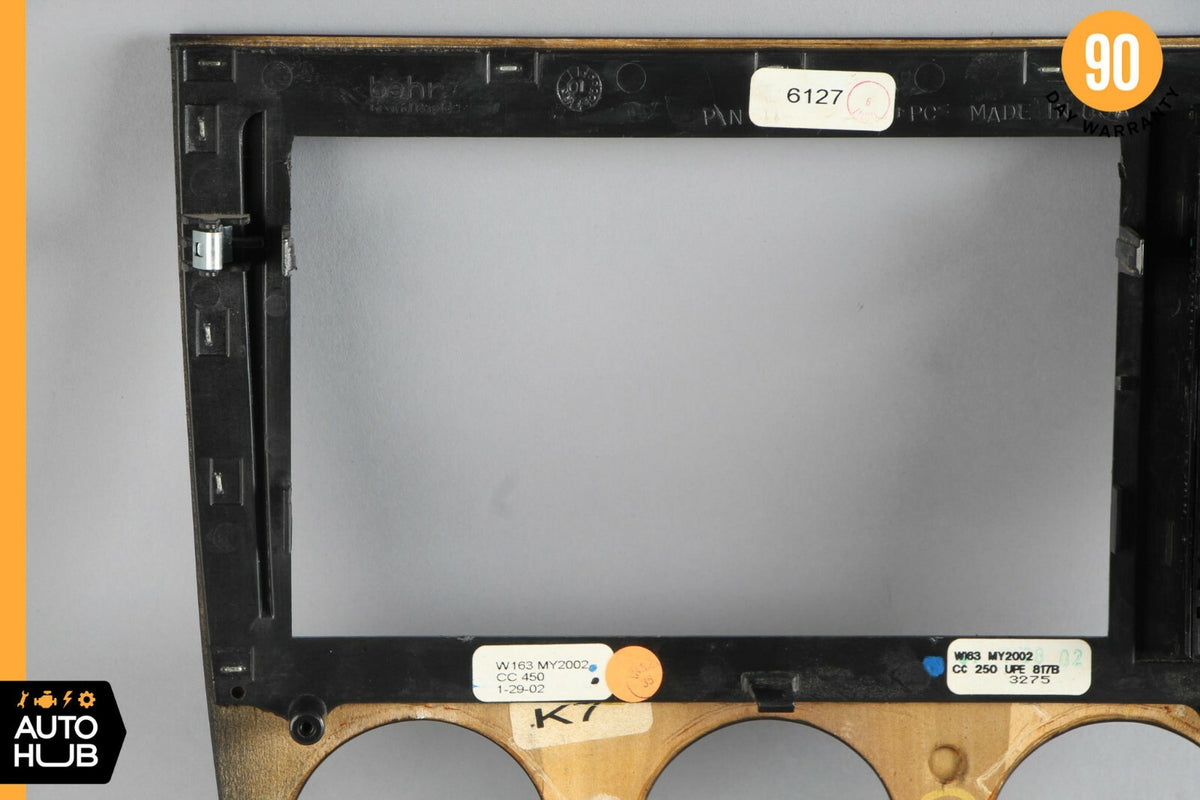 02-05 Mercedes W163 ML320 ML350 ML500 Center Console Trim Bezel Wood OEM - photo 8