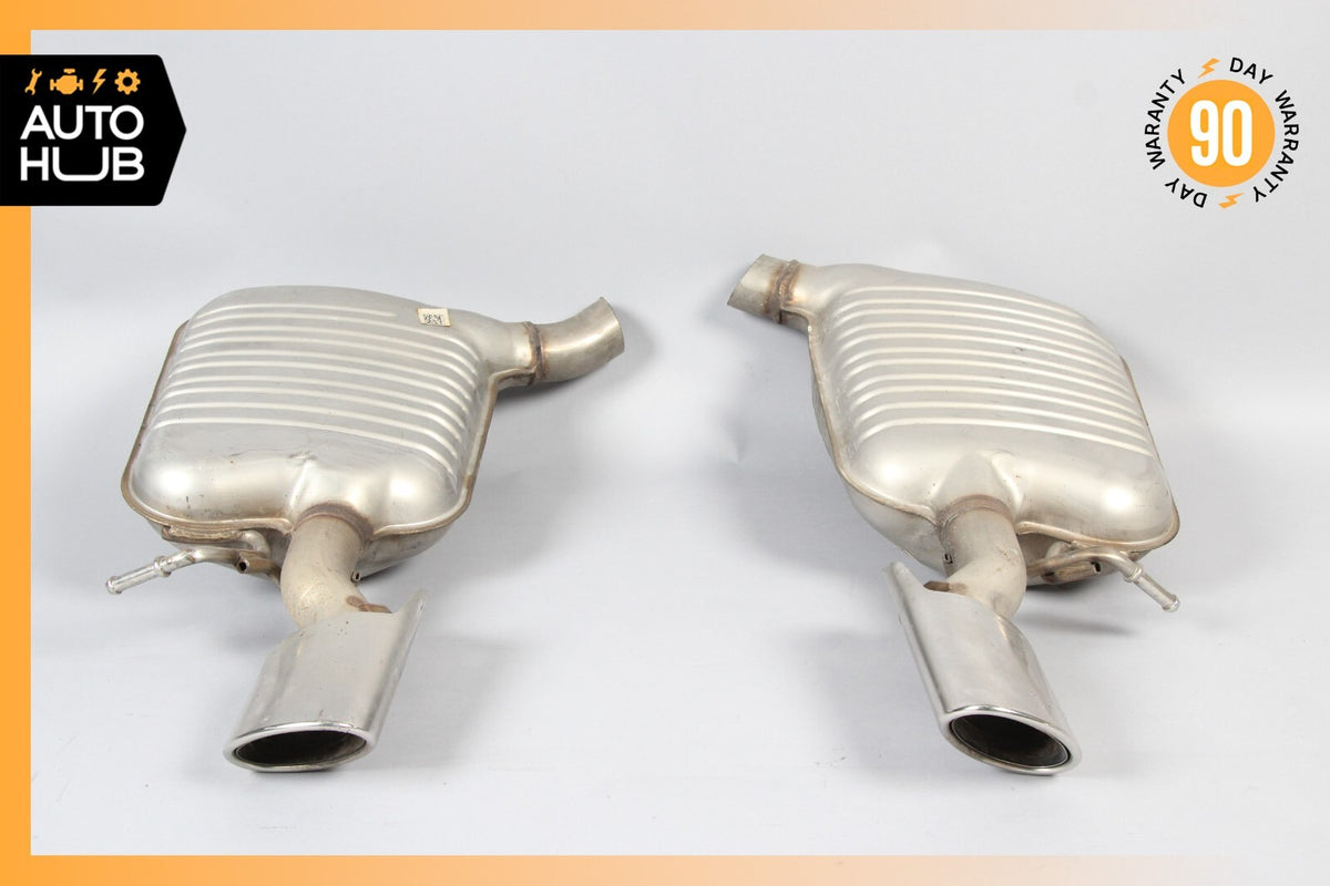 Mercedes W212 E350 Diesel Left & Right Side Exhaust Muffler Mufflers OEM 63k - photo 1