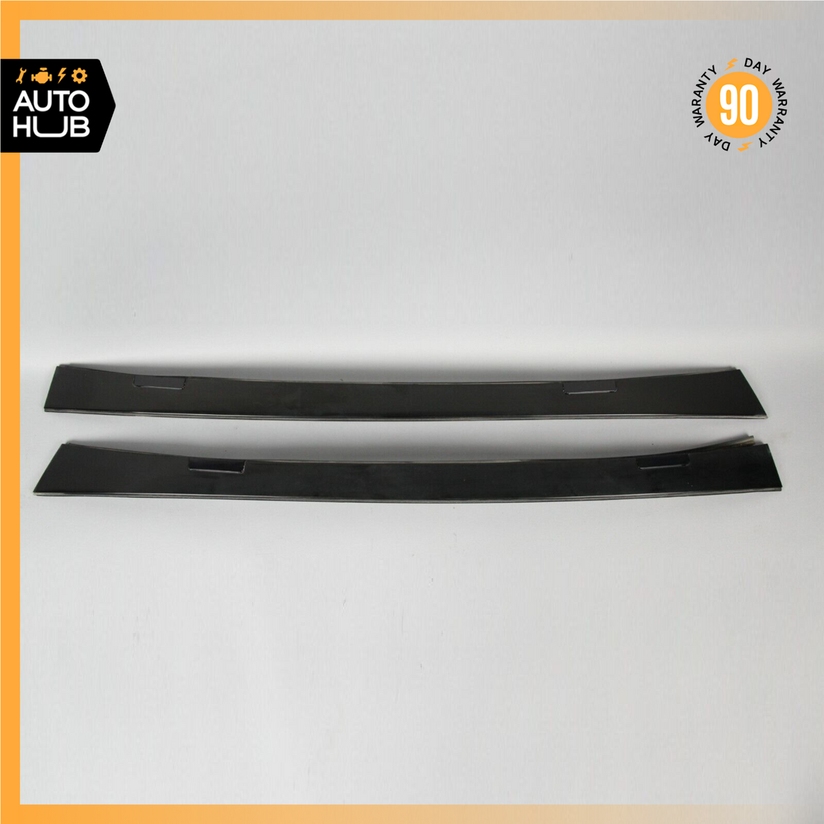 Mercedes W204 C300 C350 Exterior Roof Molding Inner Port Bag Cover Set of 2 OEM - photo 1