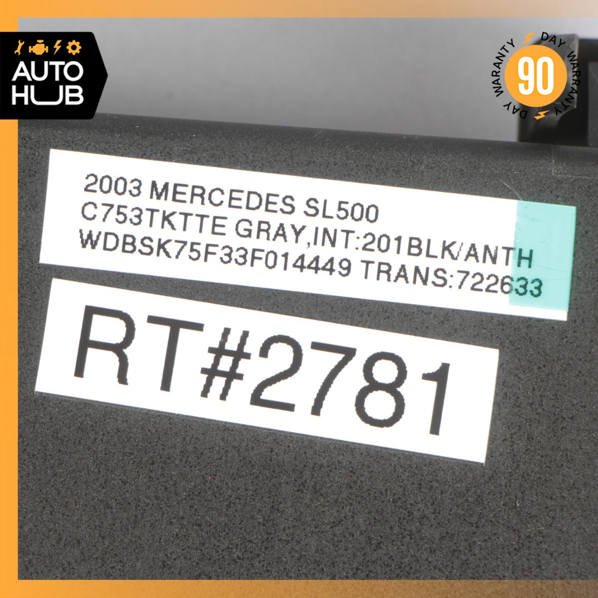 03-12 Mercedes R230 SL500 SL55 AMG SL550 Door Control Module Left Side OEM 72k - photo 9
