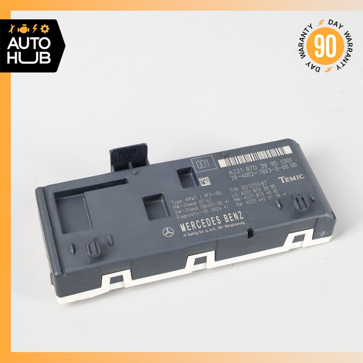 07-14 Mercedes W221 S63 CL550 S550 Trunk Release Remote Open Close Module OEM - photo 1