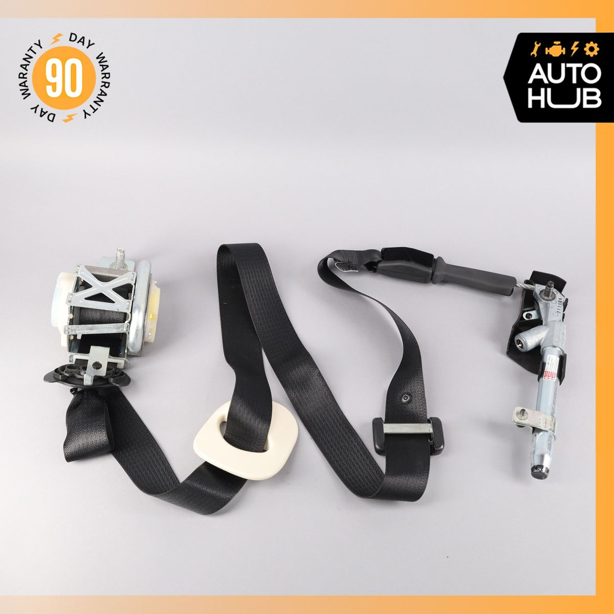 12-15 Tesla Model S Front Right Side Seat Belt Retractor Black OEM 63k - photo 2