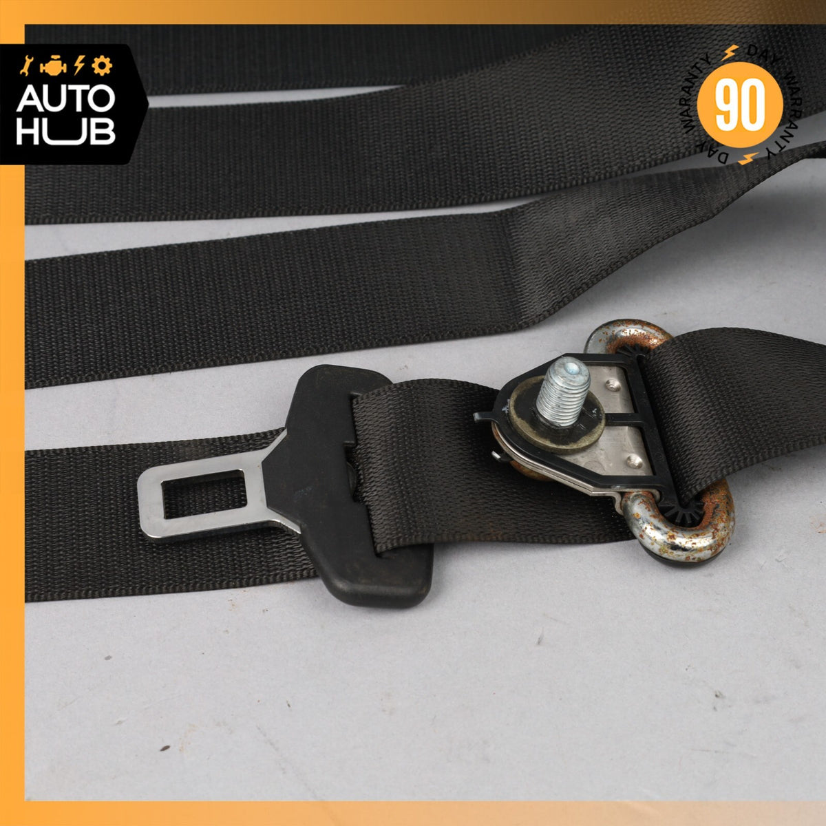 03-09 Mercedes W209 CLK500 CLK350 Rear Left or Right Side Seat Belt Black OEM - photo 5