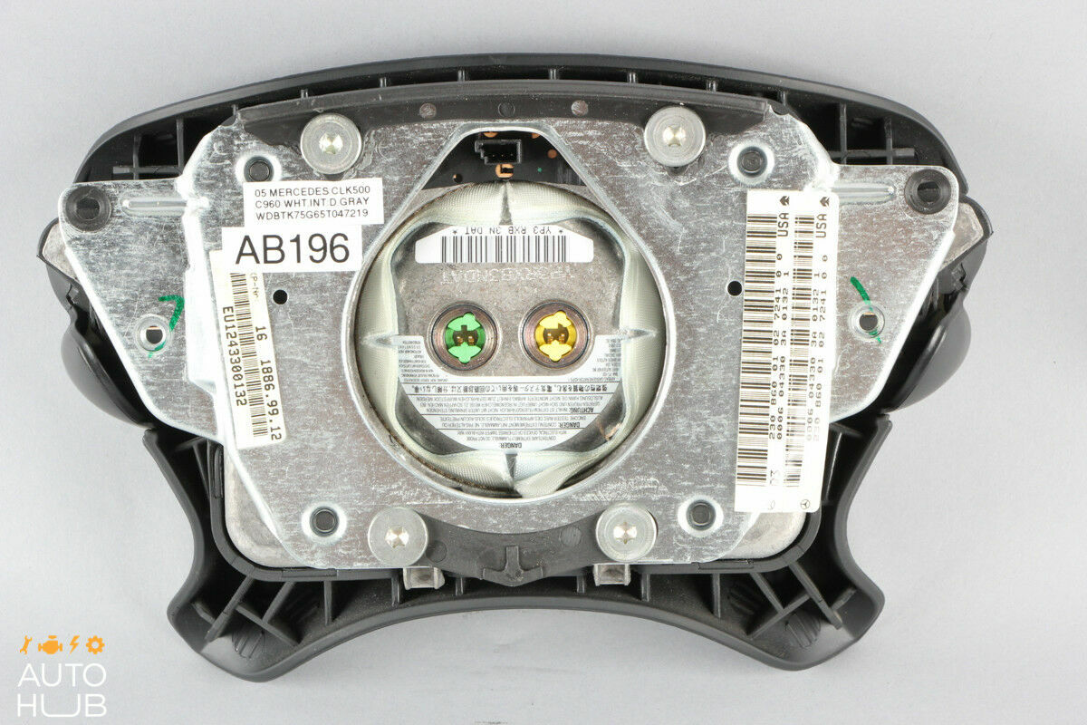 Mercedes R230 CLK500 E350 SL500 Steering Wheel Airbag Air Bag Black OEM - photo 10