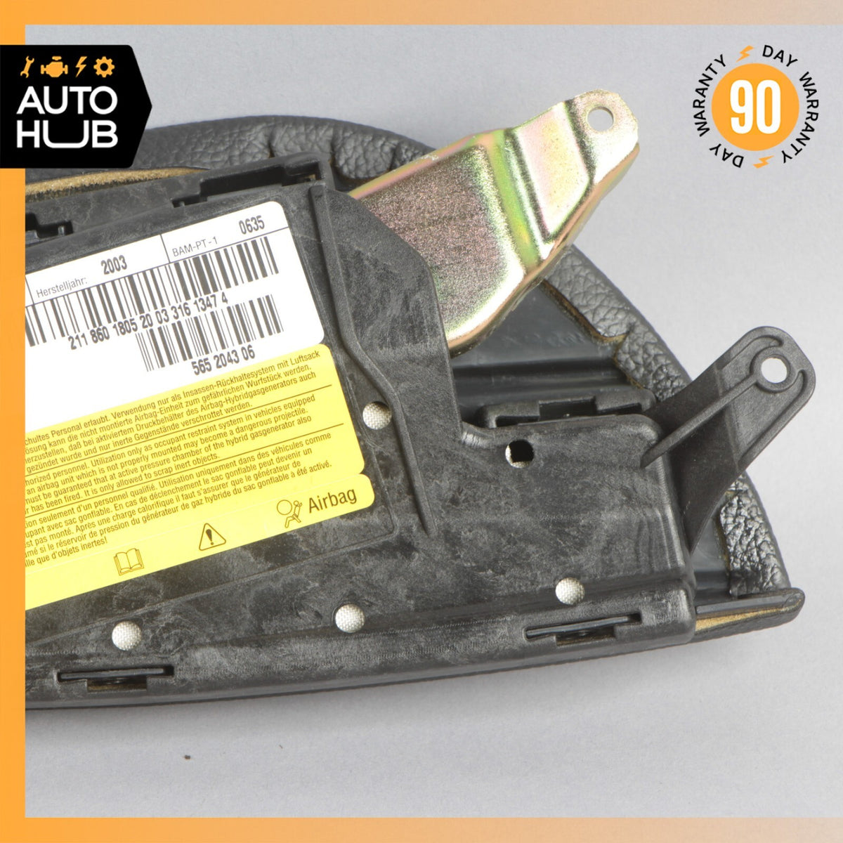03-06 Mercedes W211 E55 E500 E320 Side Seat Airbag Air Bag Front Right Black OEM - photo 9