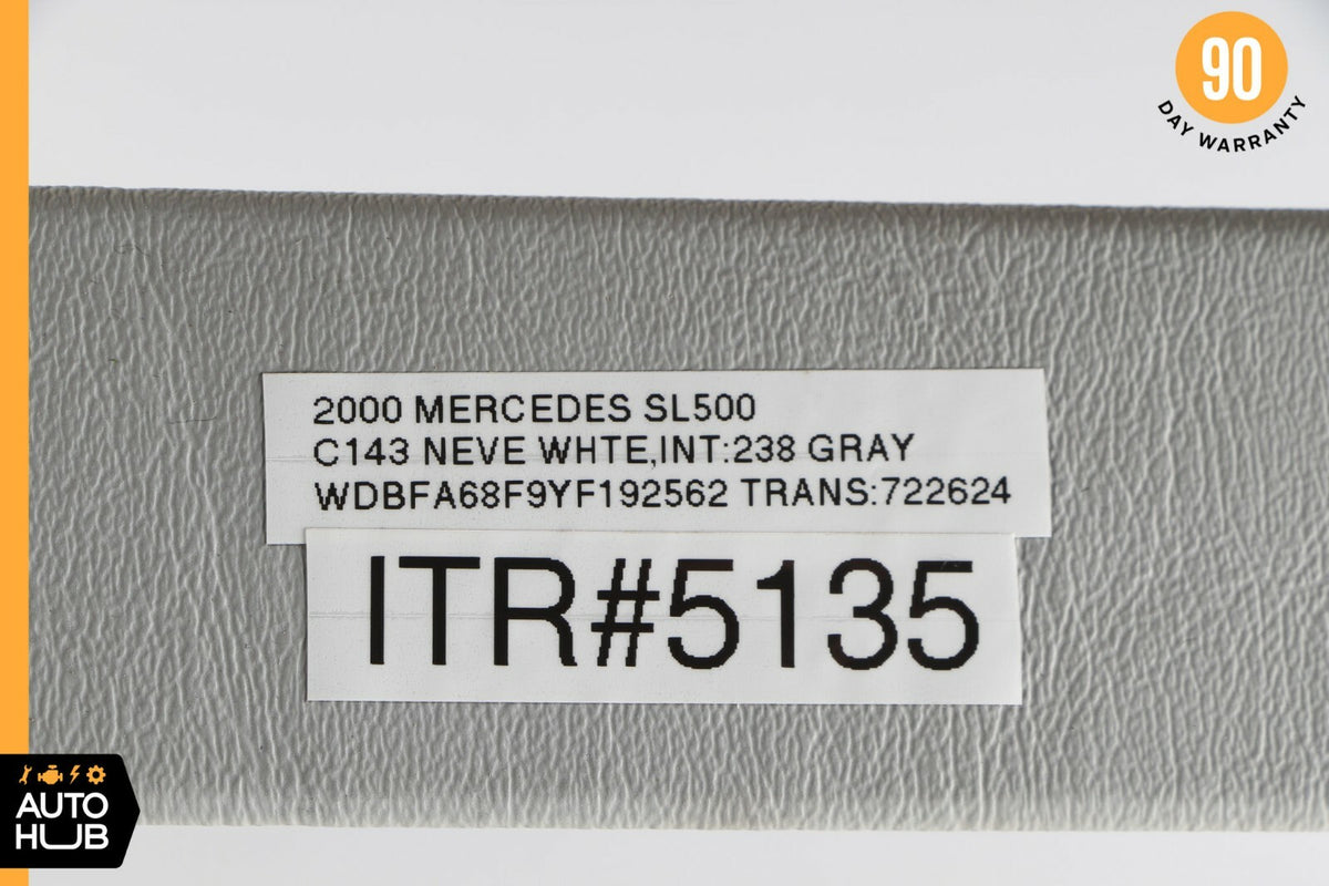 96-02 Mercedes R129 SL500 SL320 Upper Center Console Trim Gray OEM - photo 11