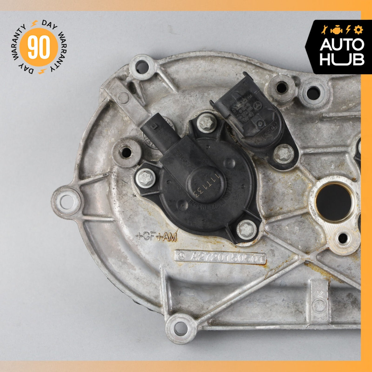 Mercedes W221 S400 C300 E350 Front Left Side Engine Timing Chain Cover Plate OEM - photo 3