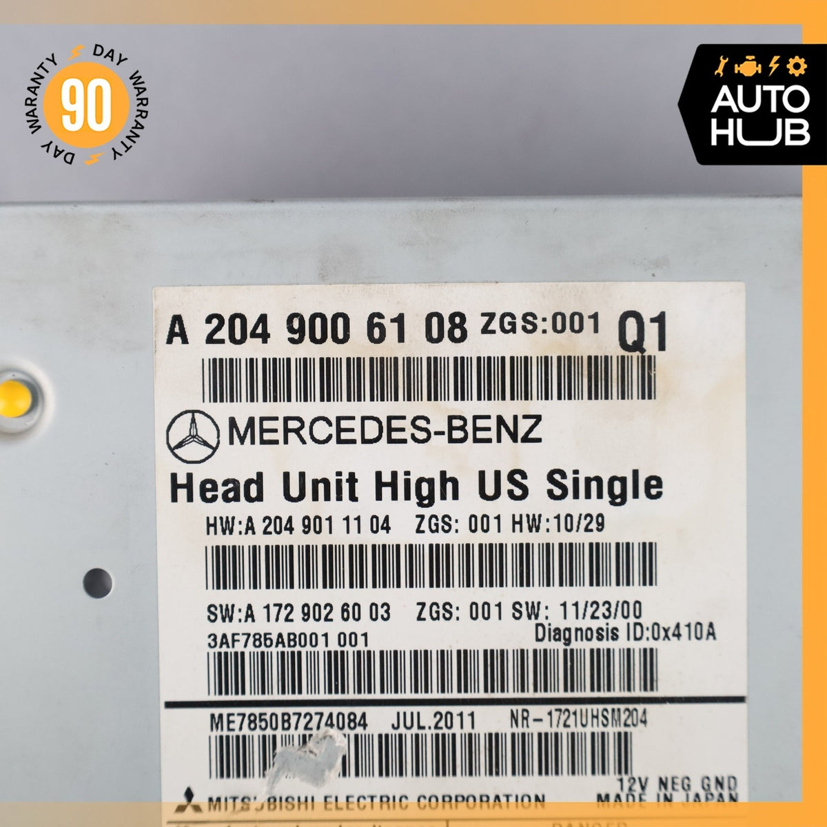Mercedes W204 C250 C63 AMG C300 Navigation Command Head Unit DVD CD Audio OEM - photo 14