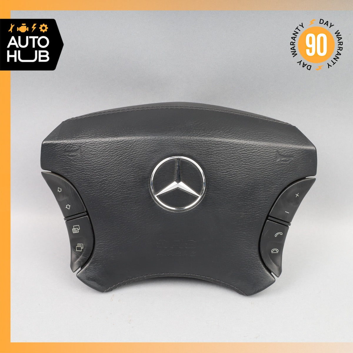 00-06 Mercedes W215 CL500 S350 CL55 AMG Steering Wheel Air Bag Airbag Black OEM - photo 1