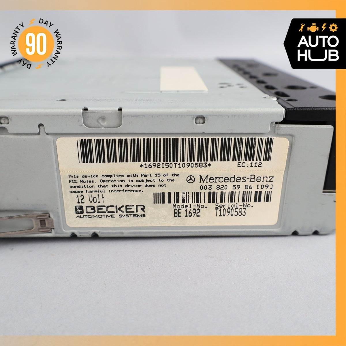94-99 Mercedes W140 CL600 E320 AM/FM Becker Grand Prix Radio Cassette Player OEM - photo 11