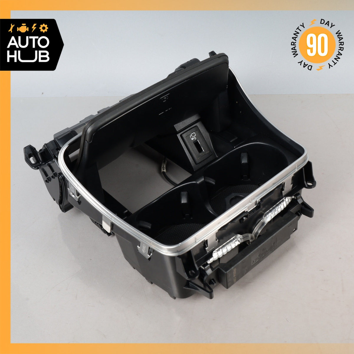 19-21 Mercedes W205 C300 C43 AMG Center Console Cupholder Compartment OEM 67k - photo 2