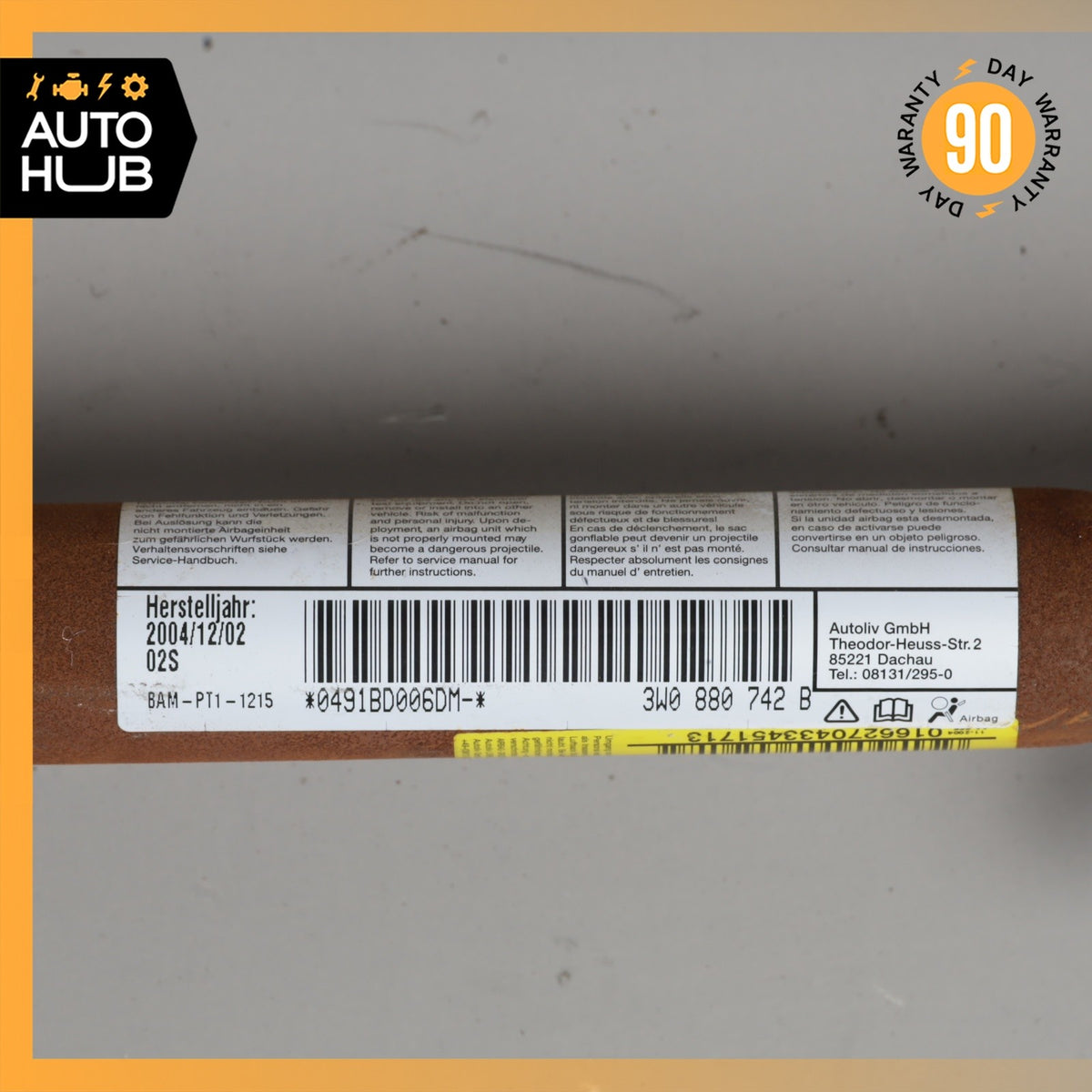 03-10 Bentley Continental GT Coupe Roof Curtain Airbag Air Bag Right Side OEM - photo 9