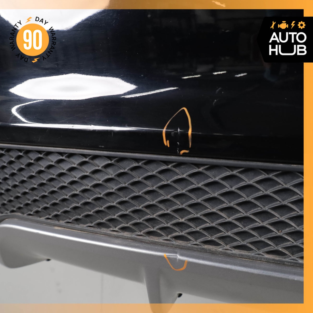 14-16 Mercedes W117 CLA45 AMG Sport Rear Bumper Cover Assembly Night Black OEM - photo 13