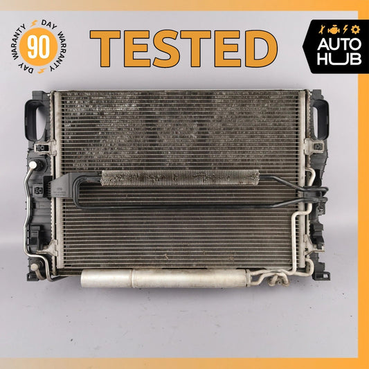2007 Mercedes W211 E320 CLS550 Cooling Radiator AC A/C Condenser Oil Cooler OEM - photo 1