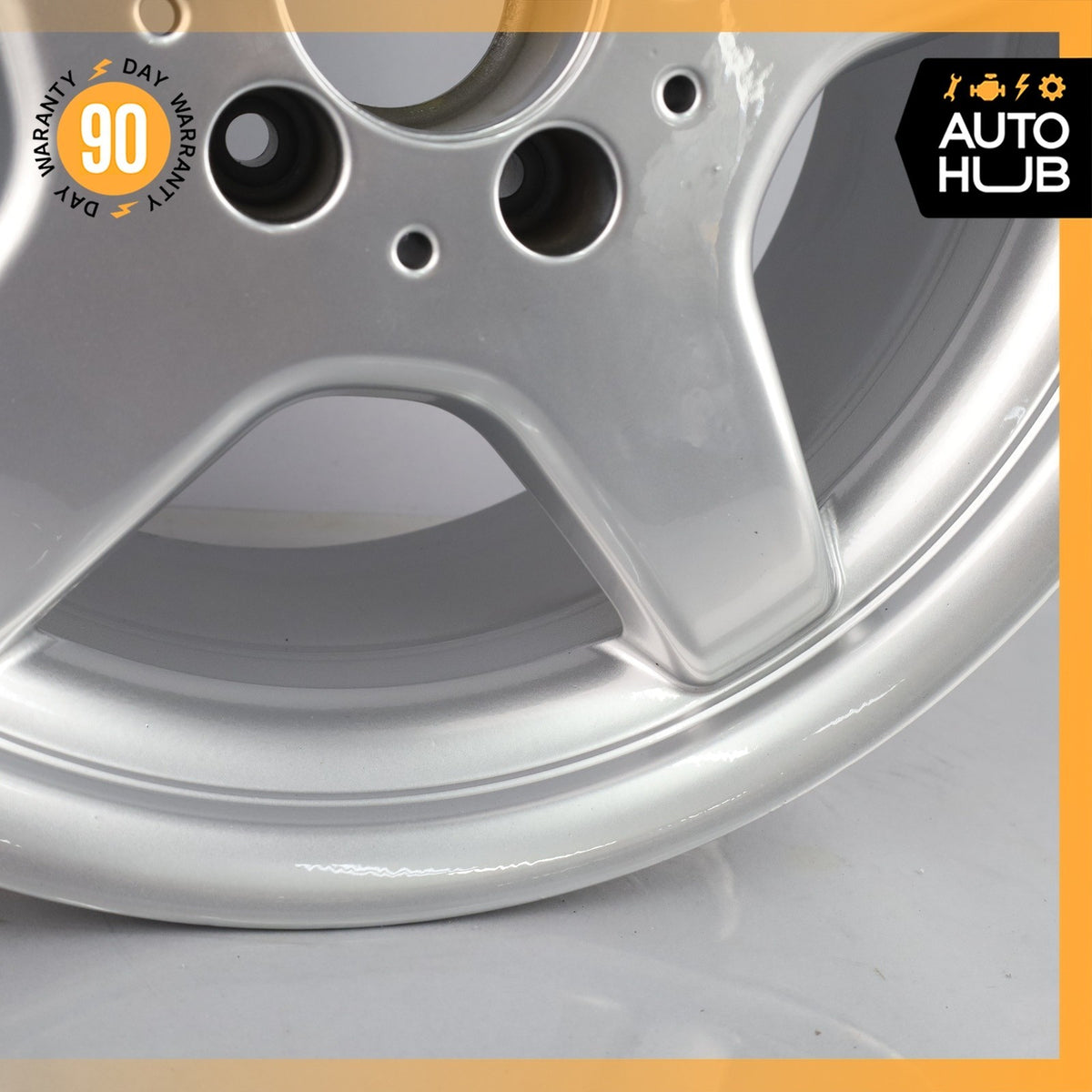 Mercedes R170 SLK230 C280 8.5 x 17 17" Rear Wheel Rim Silver 1704011402 OEM - photo 9