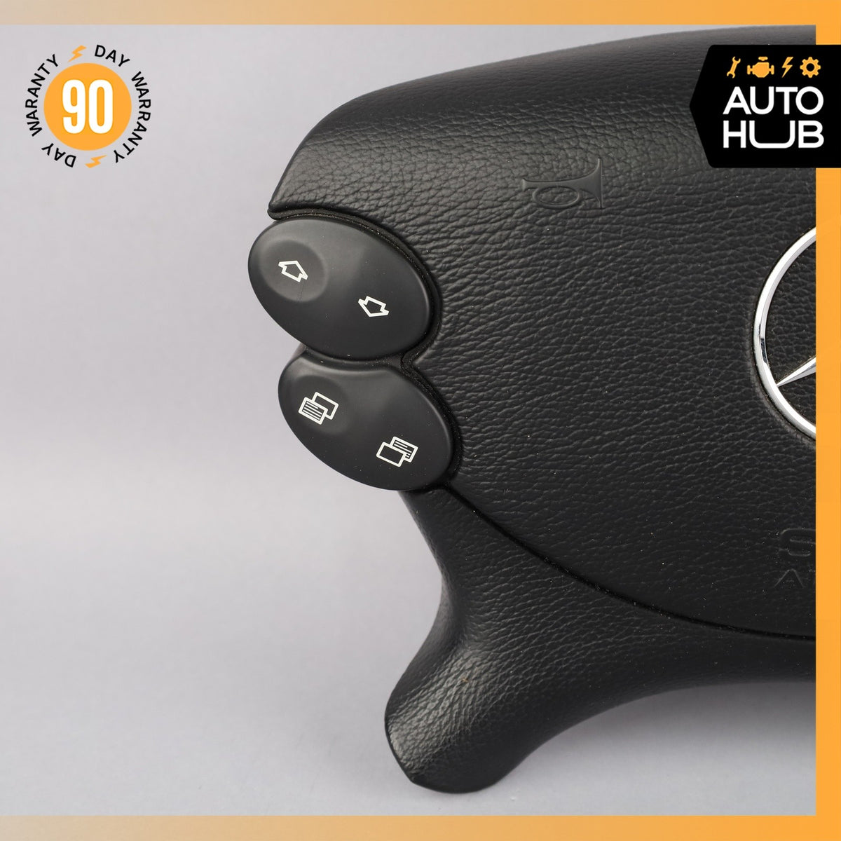 Mercedes R230 SL55 AMG SL500 CLK500 E350 Steering Wheel Airbag Air Bag Black OEM - photo 2