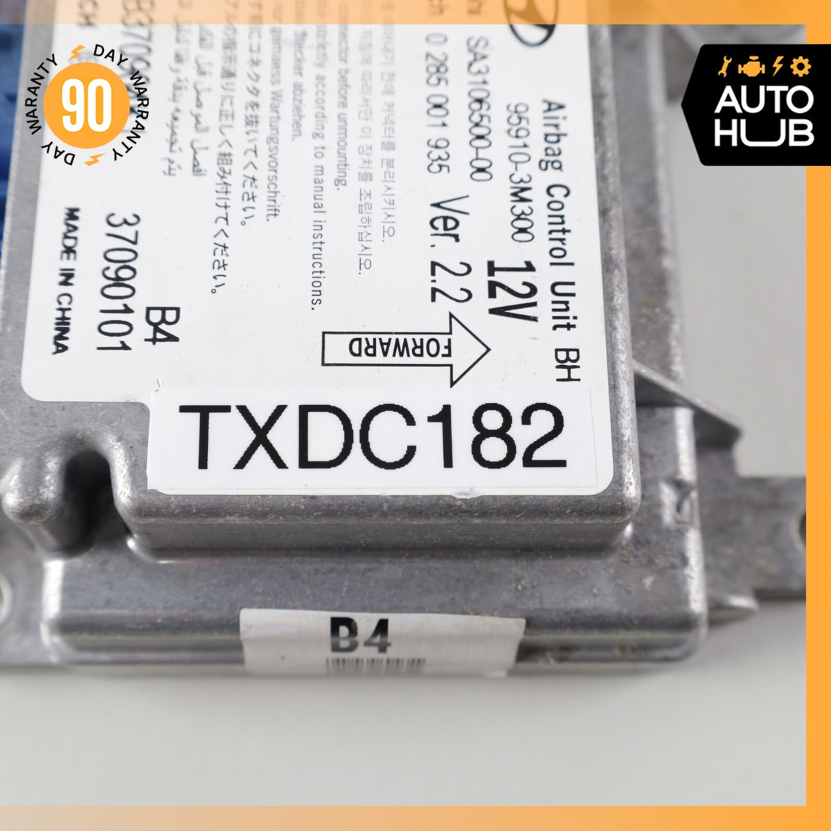 09-10 Hyundai Genesis BH Airbag Sensor SRS Control Module 95910-3M300 OEM - photo 7