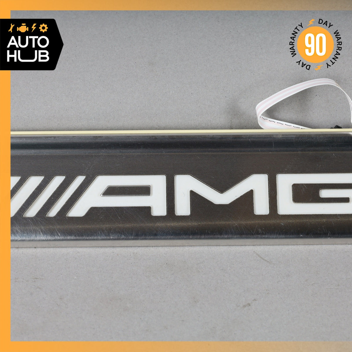 14-20 Mercedes W222 S65 AMG S550 Rear Right Illuminated Door Step Sill Panel OEM - photo 5