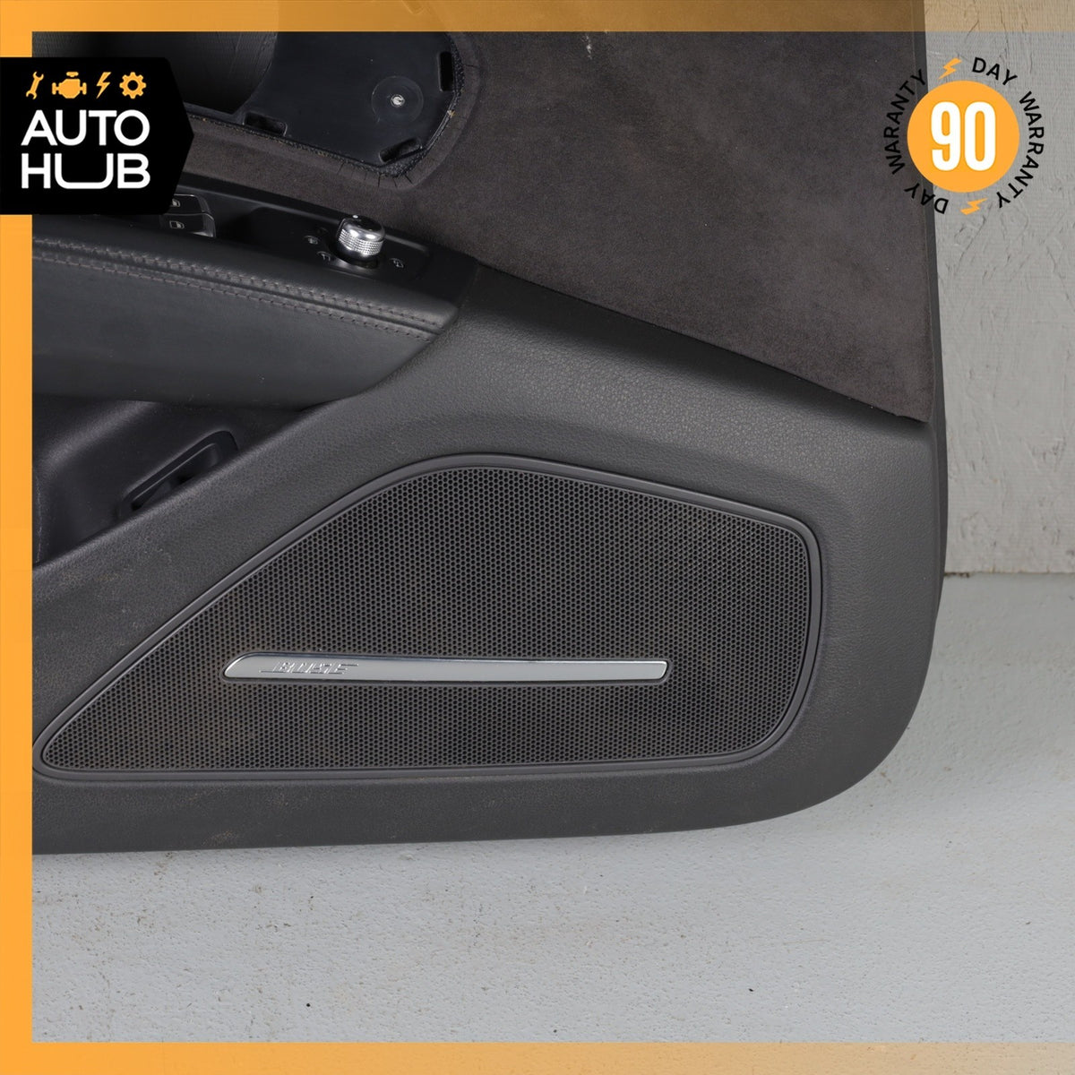 11-18 Audi D4 A8 S8 Front Left Driver Side Interior Door Panel Black Suede OEM - photo 7