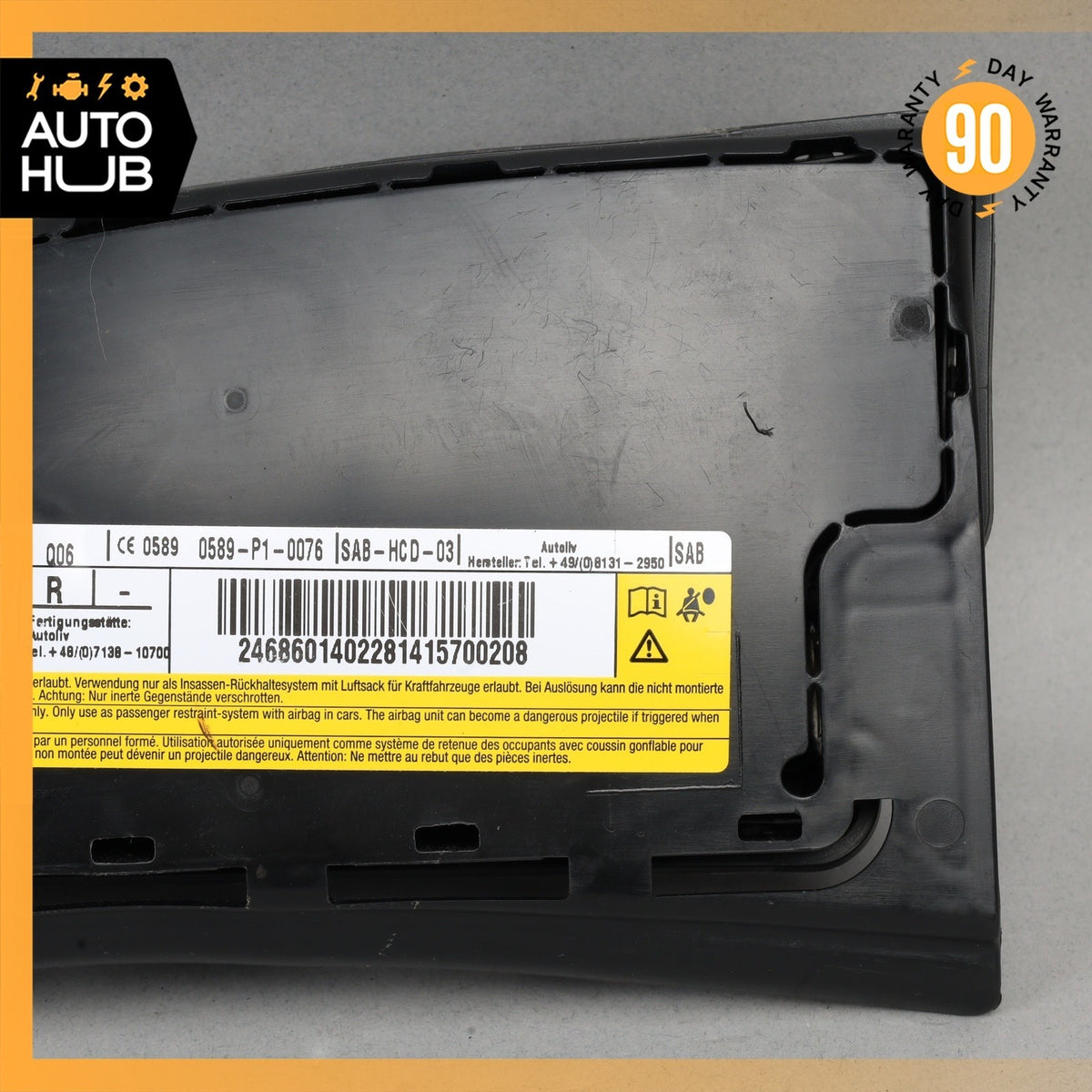Mercedes W242 B250e Front Right Passenger Side Seat Airbag SRS OEM - photo 2