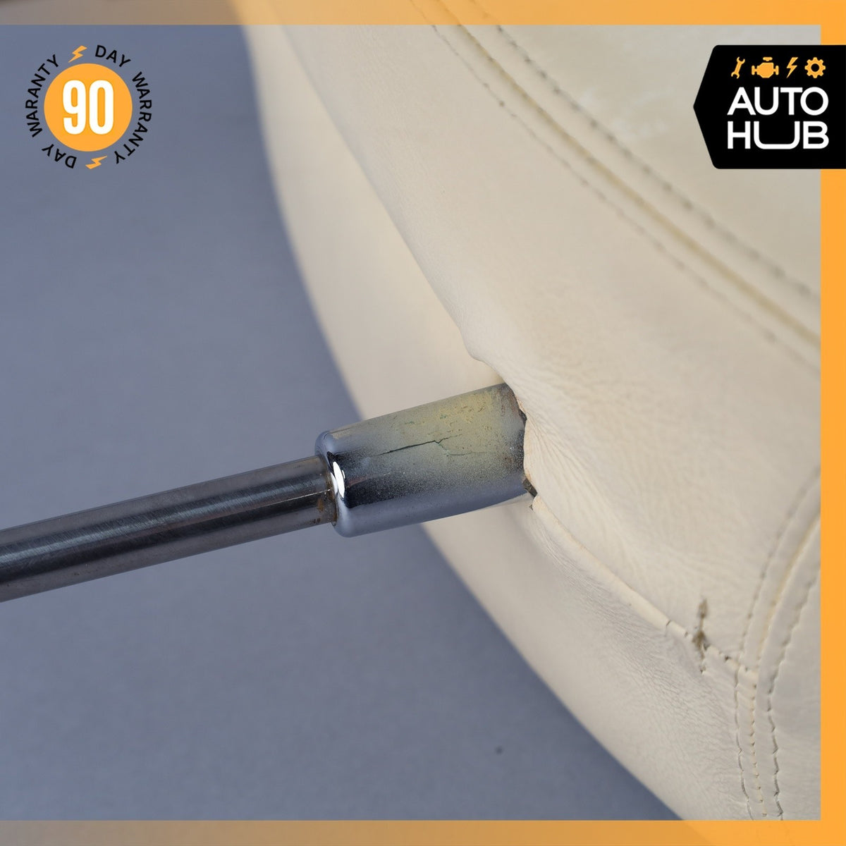 Bentley Arnage Front Left or Right Seat Headrest Head Rest Beige OEM 42k - photo 15