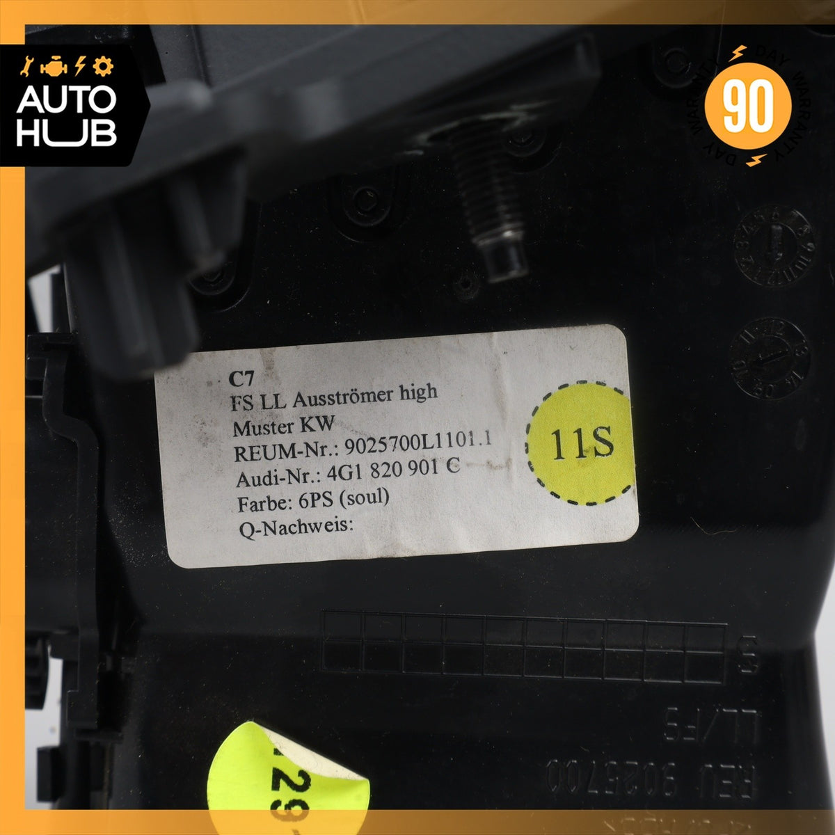 12-15 Audi 4G8 A7 S7 Left Dash Dashboard A/C AC Air Vent 4G1820901C OEM - photo 11