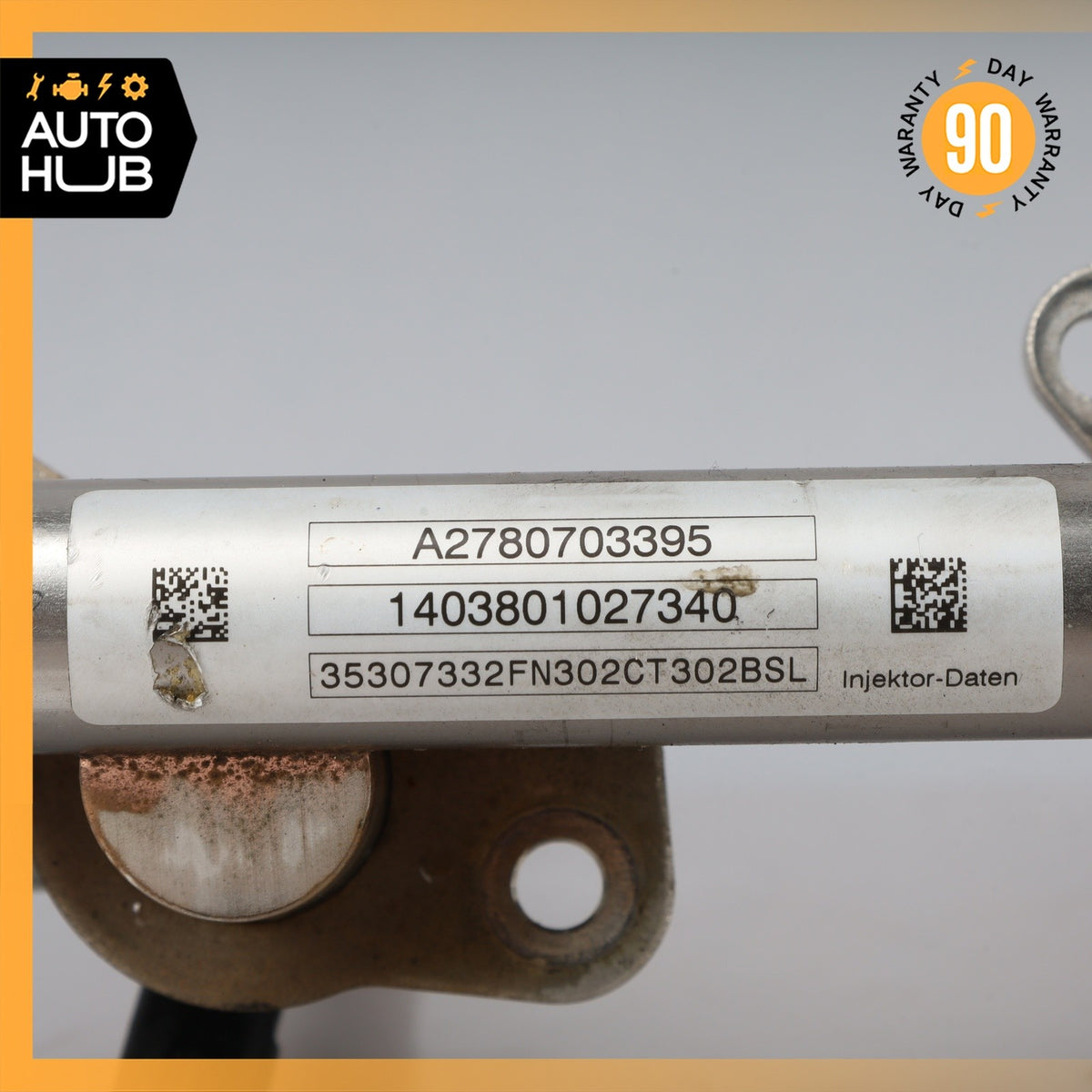 Mercedes W222 S550 CL550 Fuel Injection Rail Line w/ Injectors Left Side OEM - photo 13