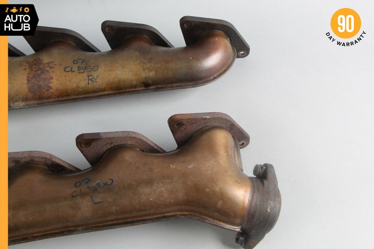 07-11 Mercedes W216 CL550 S550 5.5 V8 Exhaust Manifold Left & Right Set of 2 OEM - photo 6