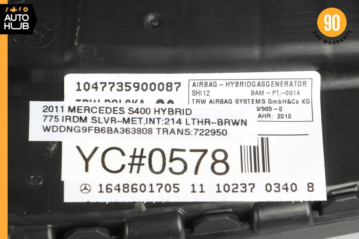 Mercedes W221 S400 CL550 S350 ML350 Front Left Driver Side Seat Airbag SRS OEM - photo 8