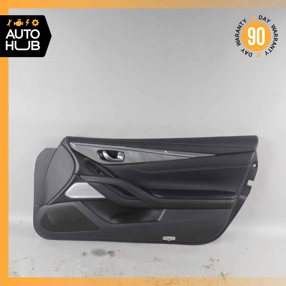 17-22 Infiniti Q60 Right Passenger Side Interior Door Panel OEM 71k - photo 1